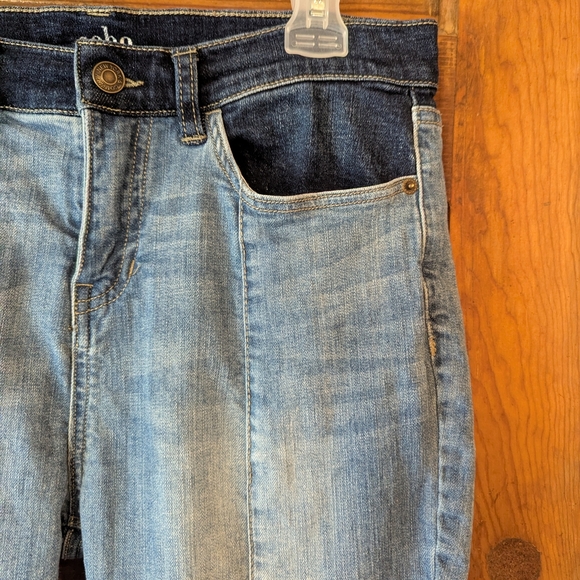 Soho Blue Skinny Jeans with Vintage Fading - Picture 4 of 12